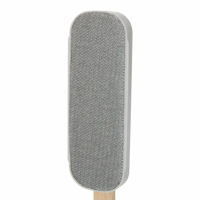 ESCOVA TIRA PELO COM SUPORTE BAMBUMIX - BAMBU/BEGE - Foto 12