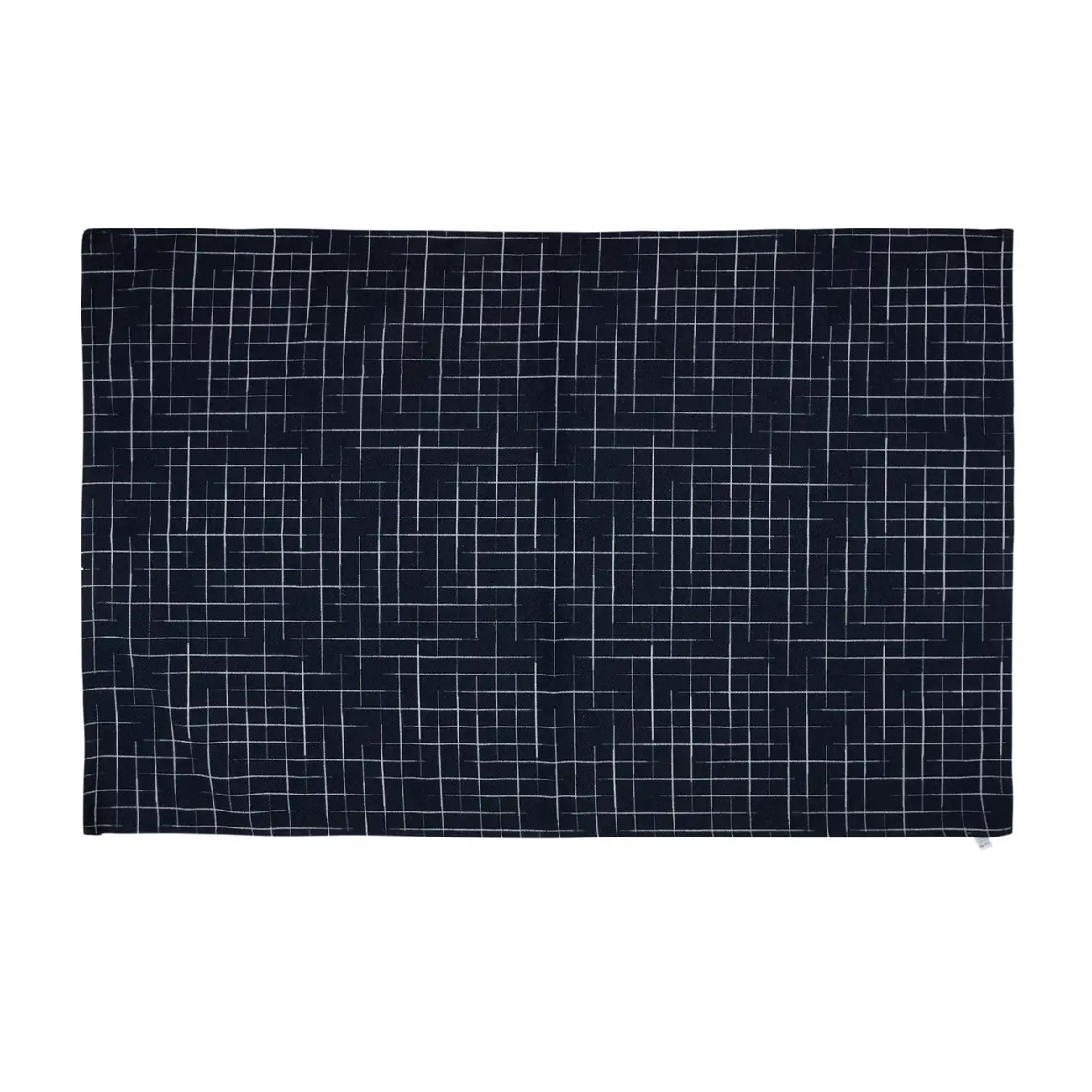 TAPETE 1,32 M X 2 M ALFENAS - AZUL ESCURO/BRANCO - Foto 1