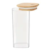 POTE HERMÉTICO 340 ML BAMBUCCI - INCOLOR/BAMBU - Foto 3