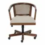 CADEIRA HOME OFFICE COM PALHINHA ATENA - NOZES/BEGE - Foto 2