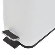 LIXEIRA COM PEDAL 5 L DURBAN - BRANCO/BRANCO - Foto 7