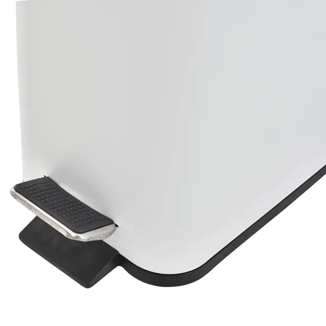 LIXEIRA COM PEDAL 5 L DURBAN - BRANCO/BRANCO - Foto 7