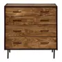 CÔMODA 4 GAVETAS 90 CM X 53 CM STEAM TRUNK - ENCERADO CASTANHO/CASTANHO - Foto 1