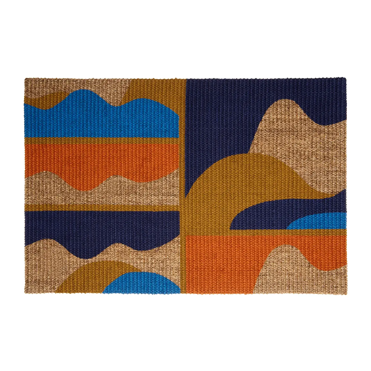 CAPACHO 40 CM X 60 CM MULHER PÁSSARO - FIBRA CLARA/MULTICOR - Foto 1