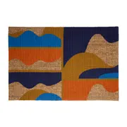 CAPACHO 40 CM X 60 CM MULHER PÁSSARO - FIBRA CLARA/MULTICOR - Foto 1