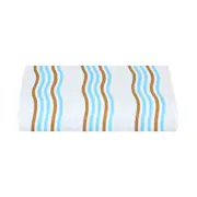 LENÇOL COM ELÁSTICO CASAL1,38 M X 1,88 M X 30 CM MAR E TERRA - AZUL CLARO/BEGE - Foto 1