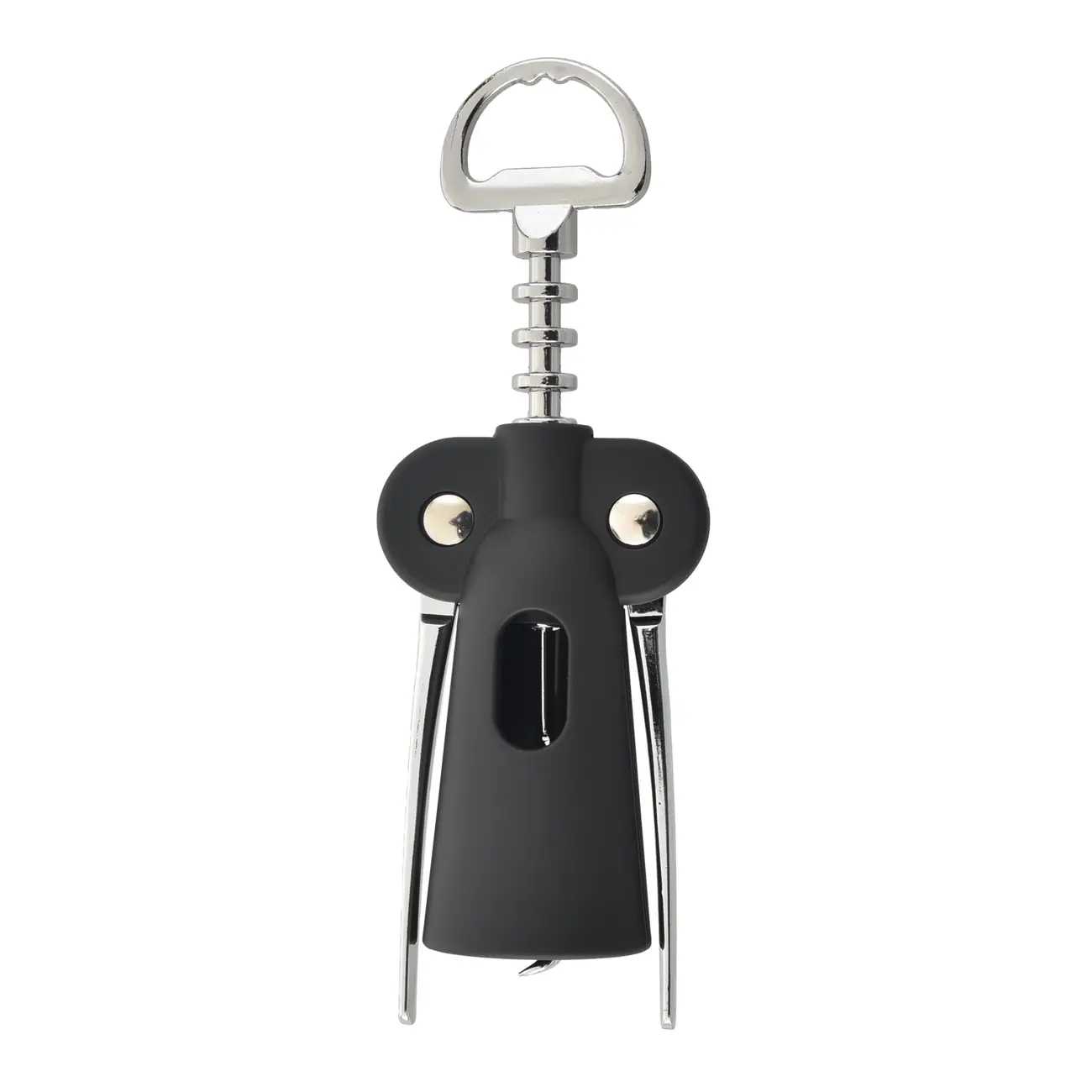KIT PARA VINHO COM 3 PEÇAS TICINO - PRETO/INOX - Foto 2