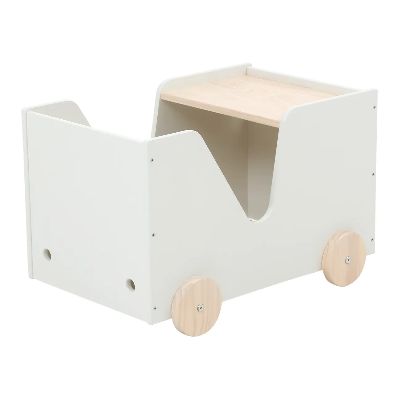 MESA INFANTIL 47 CM X 70 CM MINICIDADE - BRANCO/NATURAL WASHED - Foto 4