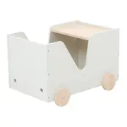 MESA INFANTIL 47 CM X 70 CM MINICIDADE - BRANCO/NATURAL WASHED - Foto 4