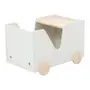 MESA INFANTIL 47 CM X 70 CM MINICIDADE - BRANCO/NATURAL WASHED - Foto 4