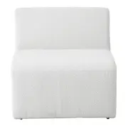 SOFÁ 3 LUGARES ESTENDIDO ESQUERDO ÔNDULO - BOUCLÉ BRANCO - Foto 5