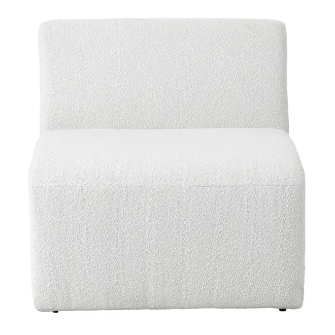 SOFÁ 3 LUGARES ESTENDIDO ESQUERDO ÔNDULO - BOUCLÉ BRANCO - Foto 5