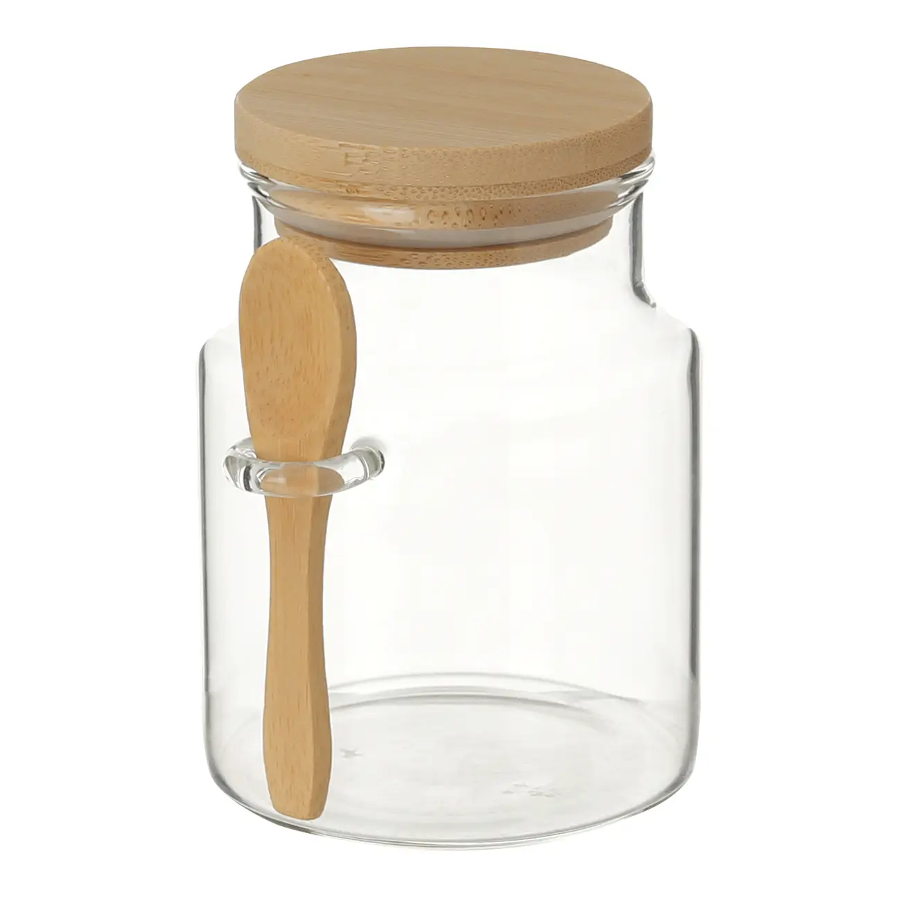POTE 350 ML BAMBOO BORO - INCOLOR/BAMBU - Foto 2