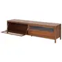 RACK 2 PORTAS BASCULANTES 2,12 M X 40 CM MASCAVO - NOZES/INCOLOR - Foto 3