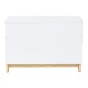 BERÇO 70 CM 2 EM 1 - BERÇO/CAMA INFANTIL SWEET - BRANCO/PINUS NATURAL - Foto 9
