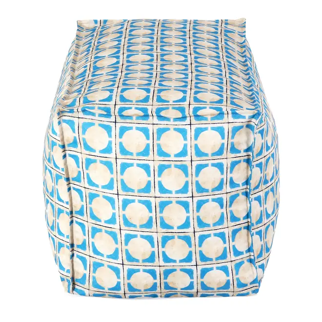 PUFF 90 CM X 45 SAUDADE TROPICAL AZULEJOS - AZUL HISTÓRICO/MULTICOR - Foto 3
