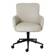 CADEIRA HOME OFFICE KOLDING - PRETO/CAMELO - Foto 2