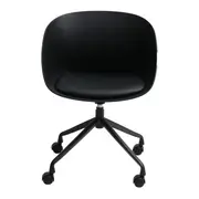 CADEIRA HOME OFFICE CONCA - PRETO/PRETO - Foto 2