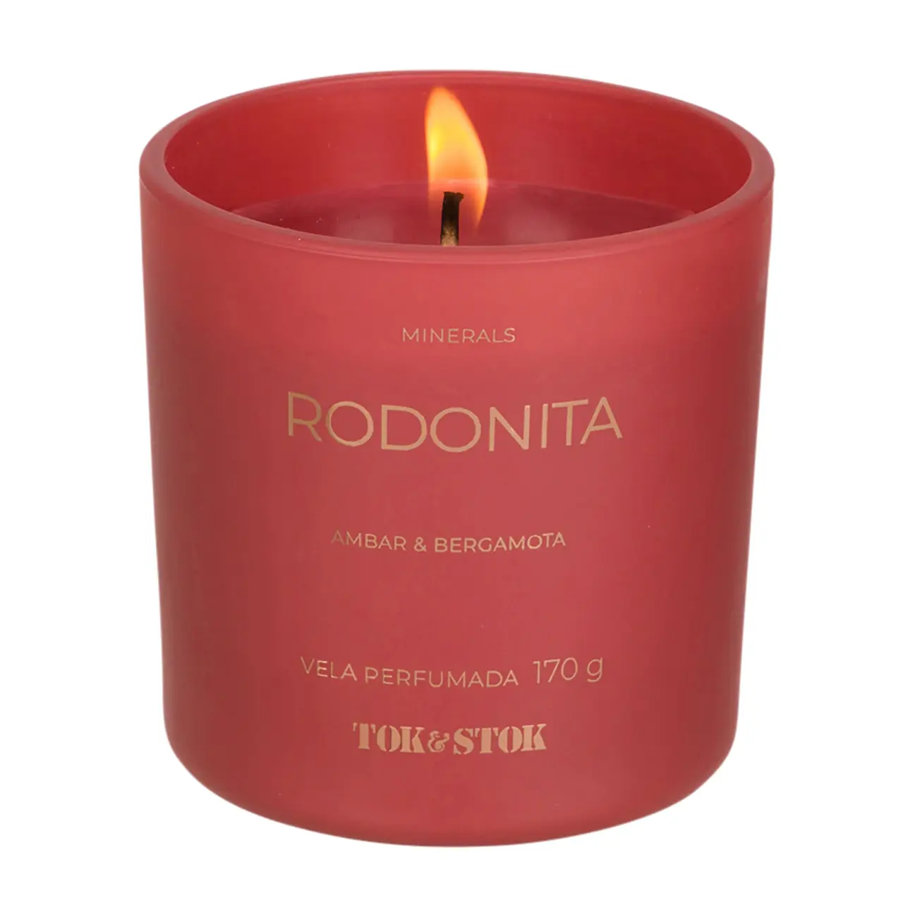 VELA PERFUMADA POTE ÂMBAR E BERGAMOTA MINERALS - RODONITA - Foto 6