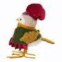 ADORNO PÁSSARO COM CACHECOL 20 CM SANTA ROCKS - MUSGO/MULTICOR - Foto 3