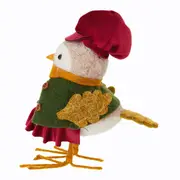 ADORNO PÁSSARO COM CACHECOL 20 CM SANTA ROCKS - MUSGO/MULTICOR - Foto 3