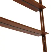 ESTANTE/DIVISÓRIA PARA TV DE ATÉ 60 POLEGADAS PAREDE/TETO 1,46 M X 2,41 M/2,80 M LIBRERIA - NOZES/PRETO - Foto 8