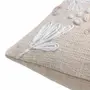 CAPA PARA ALMOFA 50 CM X 30 CM JARDIN BRODÉ - NATURAL - Foto 3