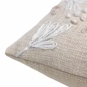 CAPA PARA ALMOFA 50 CM X 30 CM JARDIN BRODÉ - NATURAL - Foto 3