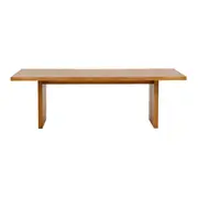 MESA DE JANTAR 2,38 M X 1,10 M PLANK - AMÊNDOA RÚSTICA - Foto 1