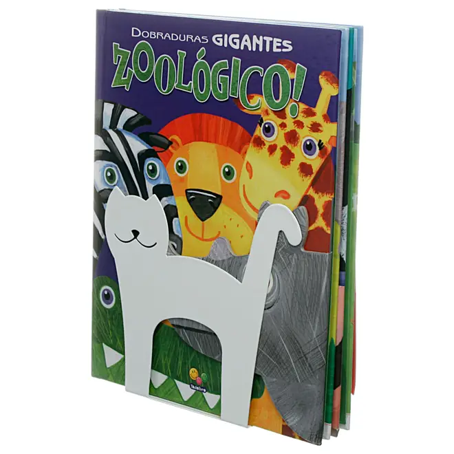 APARADOR DE LIVROS GATO - BRANCO - Foto 2