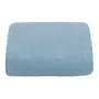 COLCHA SOLTEIRO COM ELÁSTICO 78 CM X 1,88 M X 20 CM POINT DE CROIX - BLEU CENDRÉ/CINZA PROVENCE - Foto 1