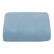 COLCHA SOLTEIRO COM ELÁSTICO 78 CM X 1,88 M X 20 CM POINT DE CROIX - BLEU CENDRÉ/CINZA PROVENCE - Foto 1