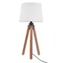 LUMINÁRIA DE MESA SLATS C/CUP P - NOZES/BRANCO - Foto 1