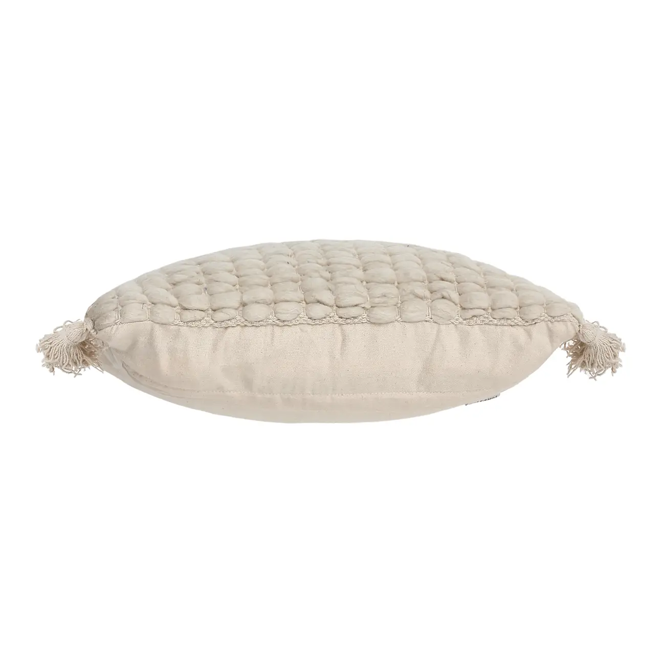 ALMOFADA 45 CM X 45 CM TASSELS - NATURAL/NATURAL - Foto 2