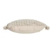 ALMOFADA 45 CM X 45 CM TASSELS - NATURAL/NATURAL - Foto 2