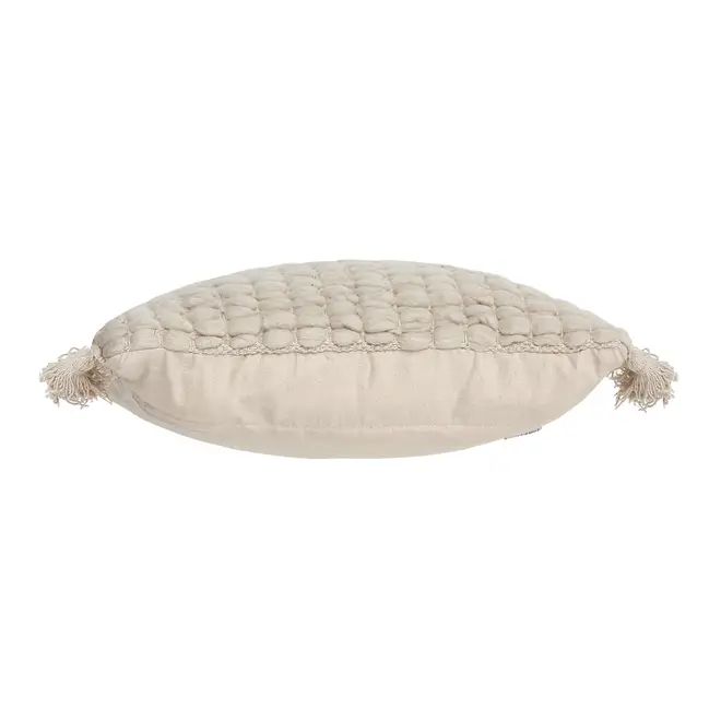 ALMOFADA 45 CM X 45 CM TASSELS - NATURAL/NATURAL - Foto 2