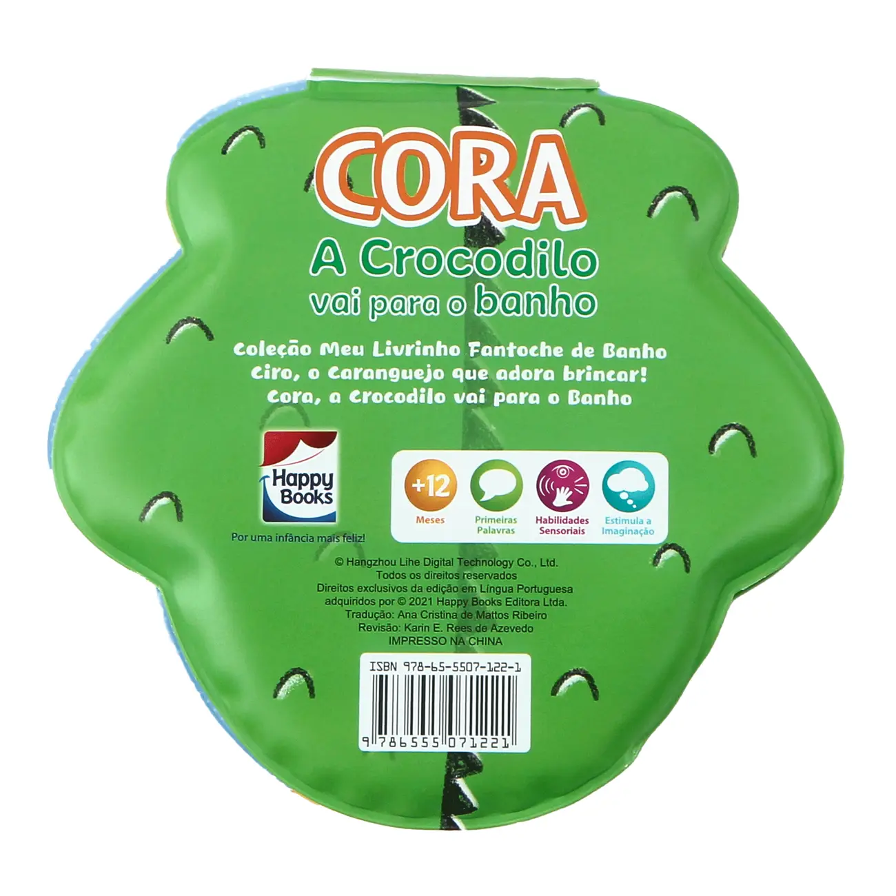 LIVRO MEU LIVRINHO FANTOCHE DE BANHO: CORA, A CROCODILO - MULTICOR - Foto 3