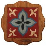 ADORNO DE PAREDE 2 VARIAÇÕES TIRADENTES - AMÊNDOA/MULTICOR - Foto 1