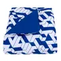 EDREDOM SOLTEIRO 1,60 M X 2,40 M MAZE - AZUL COBALTO/BRANCO - Foto 4