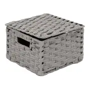 CESTO DOBRÁVEL 24 CM X 24 CM X 15 CM NID - CINZA PROVENCE - Foto 6