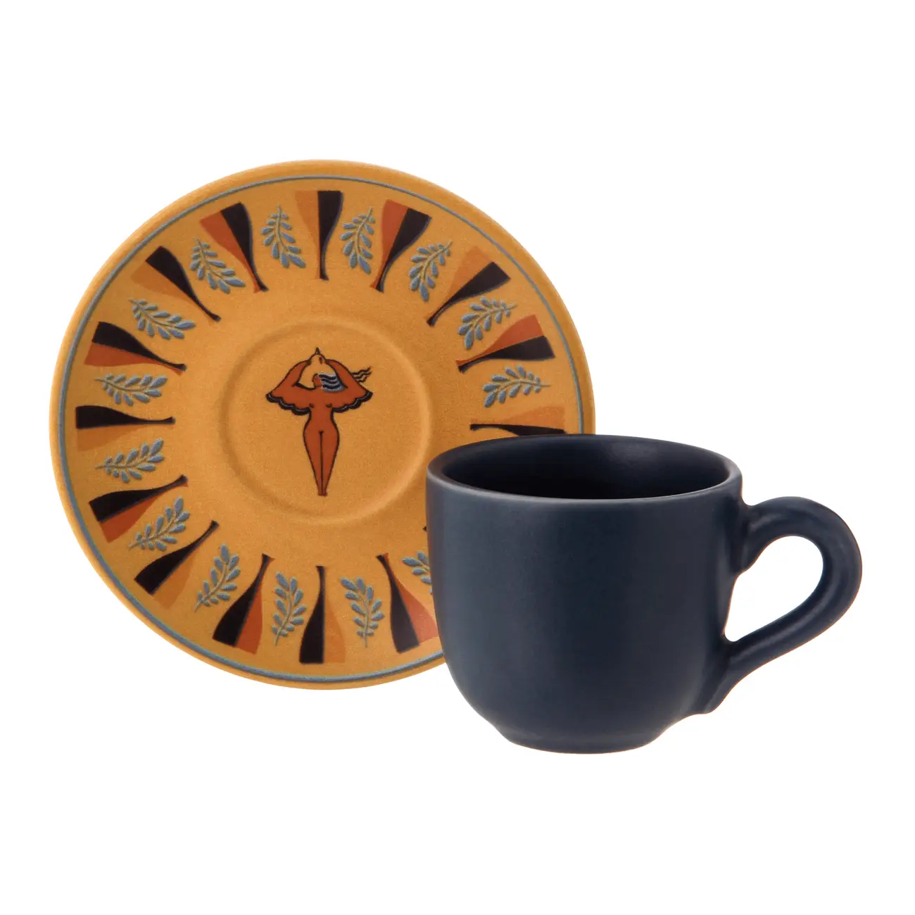 XÍCARA CAFÉ MULHER PÁSSARO - AZUL/MULTICOR - Foto 1