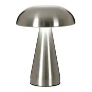 LUMINÁRIA DE MESA LED RECARREGÁVEL MUSHROOM - PRATA - Foto 4