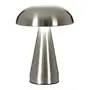 LUMINÁRIA DE MESA LED RECARREGÁVEL MUSHROOM - PRATA - Foto 4