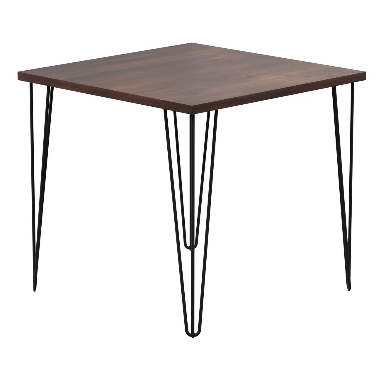 MESA DE JANTAR MESA 80 CM X 80 CM ZAHARA - PRETO/NOZES RÚSTICO - Foto 16
