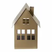 SUPORTE VELA CASA 16 CM FINE FESTIVITY - OURO - Foto 1