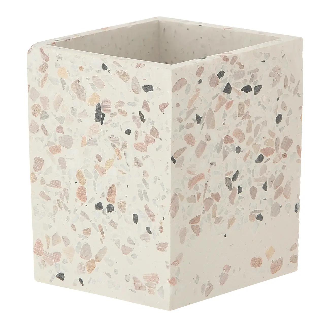 ORGANIZADOR DE BANCADA 8 CM X 8 CM TERRAZZO - BRANCO/KONKRET - Foto 2