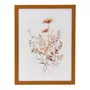 QUADRO 32 CM X 42 CM BROWN FLOWERS III - AMÊNDOA/MULTICOR - Foto 1