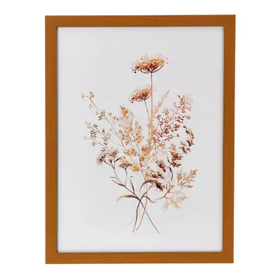 QUADRO 32 CM X 42 CM BROWN FLOWERS III