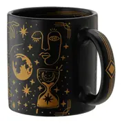 CANECA 300 ML MYSTICAL - PRETO BRILHANTE/OURO - Foto 2