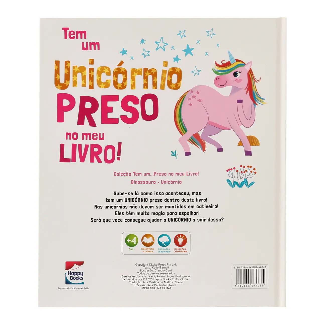 TEM UNICÓRNIO: PRESO NO MEU LIVRO LIVRO INFANTIL - MULTICOR - Foto 5